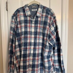Tommy Bahama Men's Blue Plaid Shirt